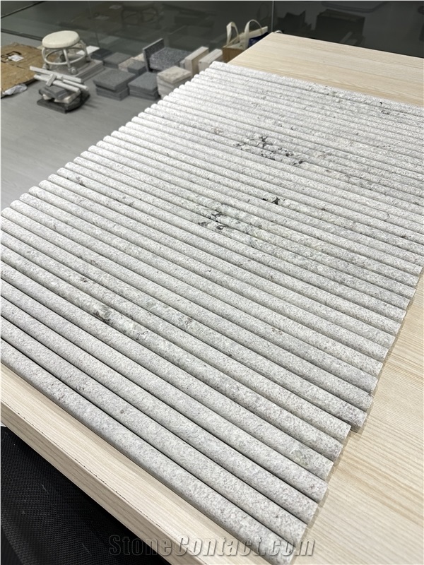 In - Stock Taj Mahal Quartzite Flute Featuring Surface Trim