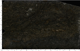 Kozmus Granite Slabs Displaying Asymmetric Dark Vein Layouts