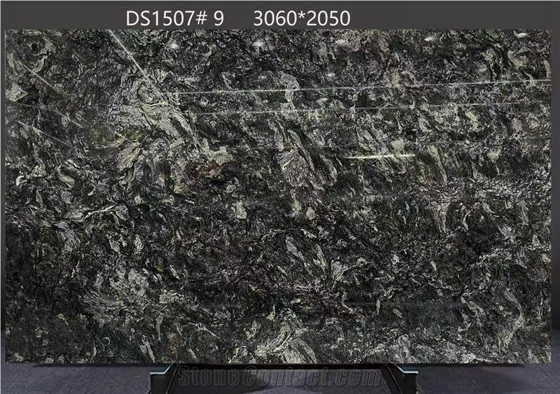 Kozmus Granite Slabs Presenting Rich Dark Mineral Flecks