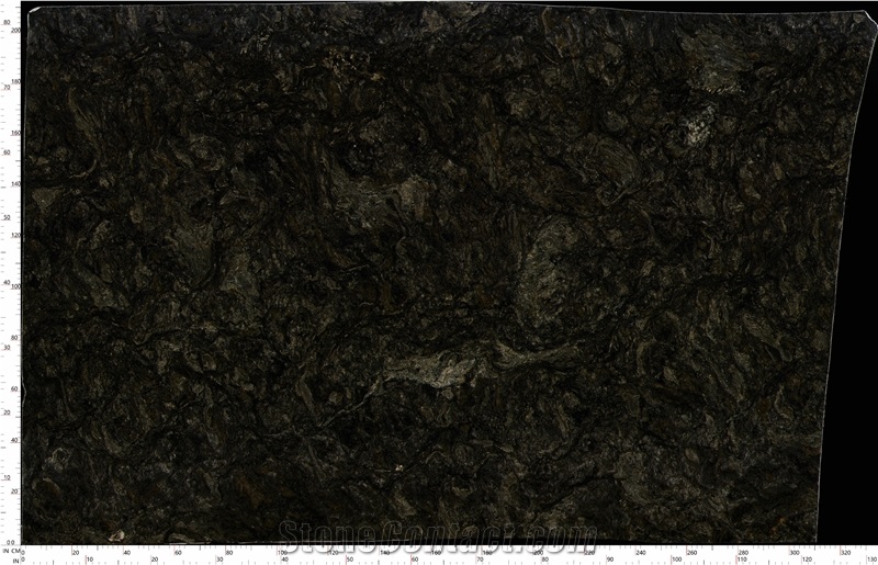 Kozmus Granite Slabs Presenting Rich Dark Mineral Flecks