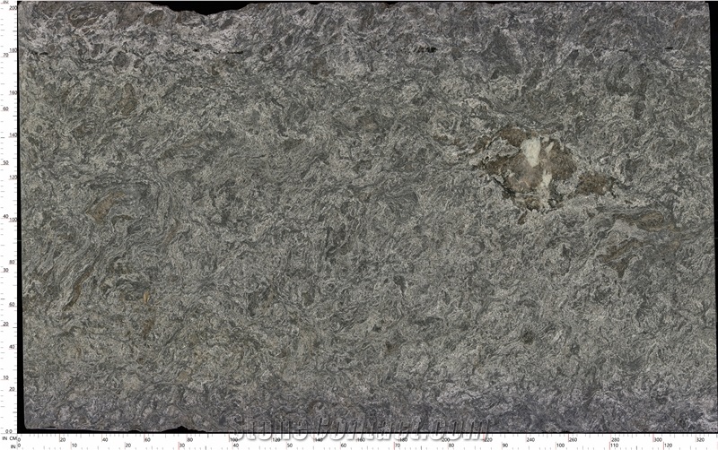 Kozmus Granite Slabs Revealing Striking Dark Surface Details