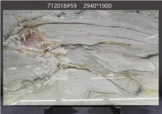Macaubas Fantasy Quartzite Slabs Presenting Gentle Texturing