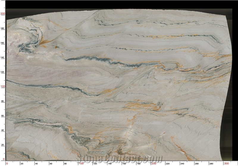 Macaubas Fantasy Quartzite Slabs With Subtle Inspired Veins