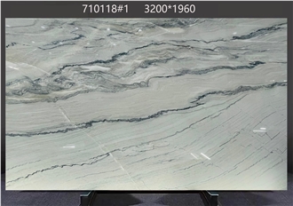 Macaubas Fantasy Quartzite Tiles Featuring Layered