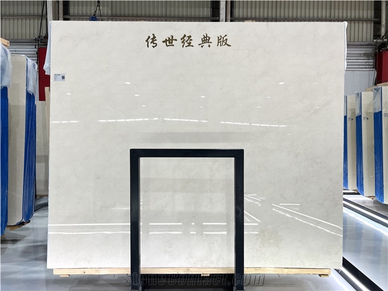 New Royal Botticino Marble Slabs Presenting Elegant Veining