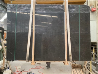 Pietra Grey Marble Slabs With White Veins