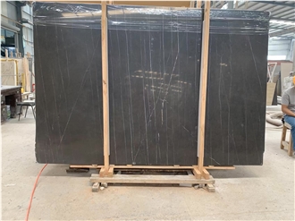 Pietra Grey Marble Slabs With White Veins