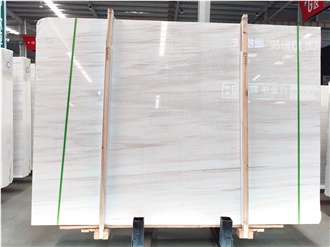 Platinum Sands Marble Tiles Showing Milky White Base