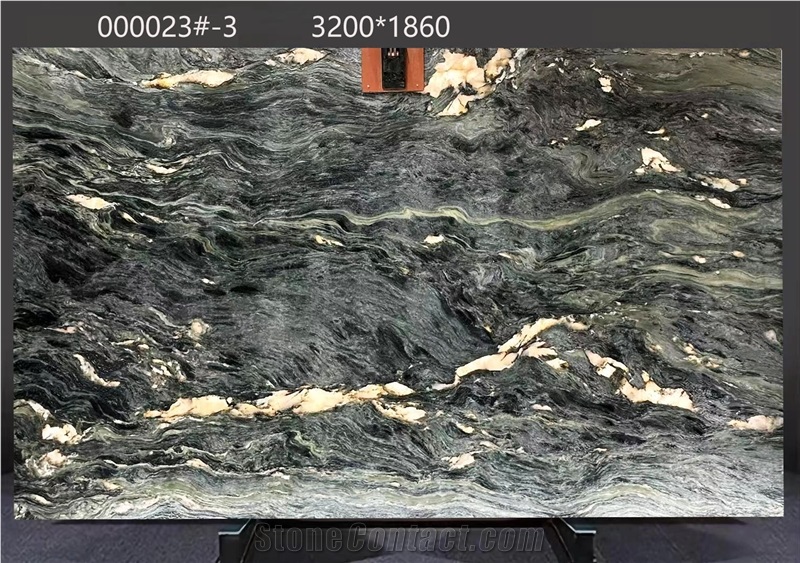 Portinari Quartzite Slabs Highlighting Gray Color Blends