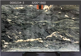 Portinari Quartzite Slabs Highlighting Gray Color Blends