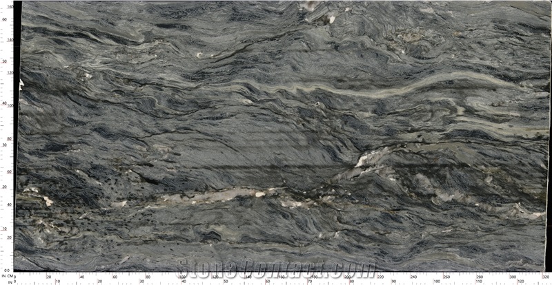 Portinari Quartzite Slabs Highlighting Gray Color Blends