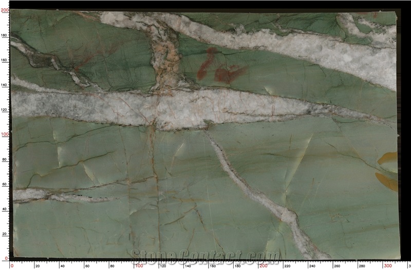 Royal Green Quartzite Slabs Intricate Green Layering