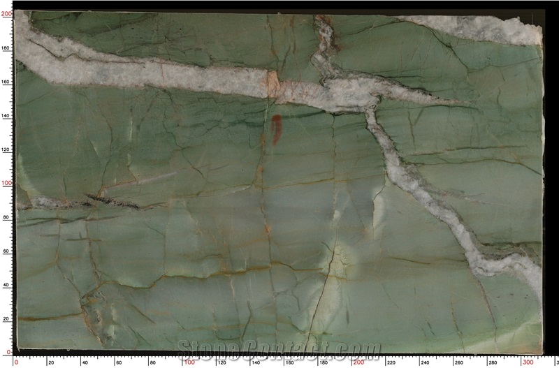 Royal Green Quartzite Slabs Intricate Green Layering