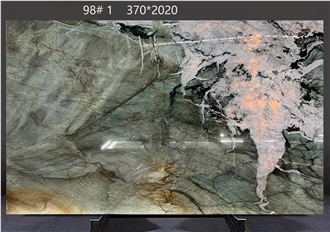 Royal Green Quartzite Slabs Revealing Deep Green Motifs