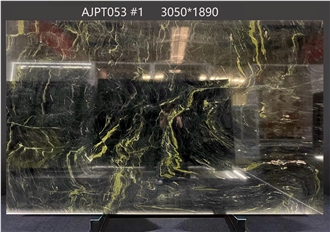 Speranza Granite Slabs With Blended Green - Black Hues