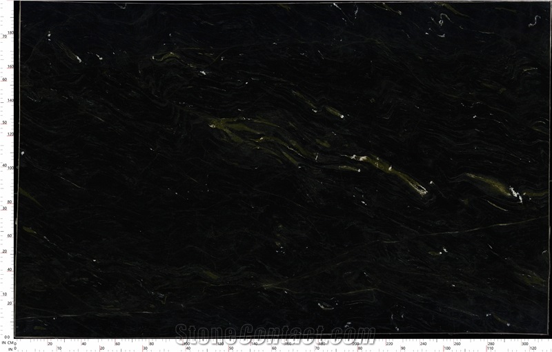 Speranza Granite Slabs With Swirling Green Veins