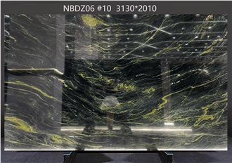 Speranza Granite Tiles Exhibiting Bold Green Swirls