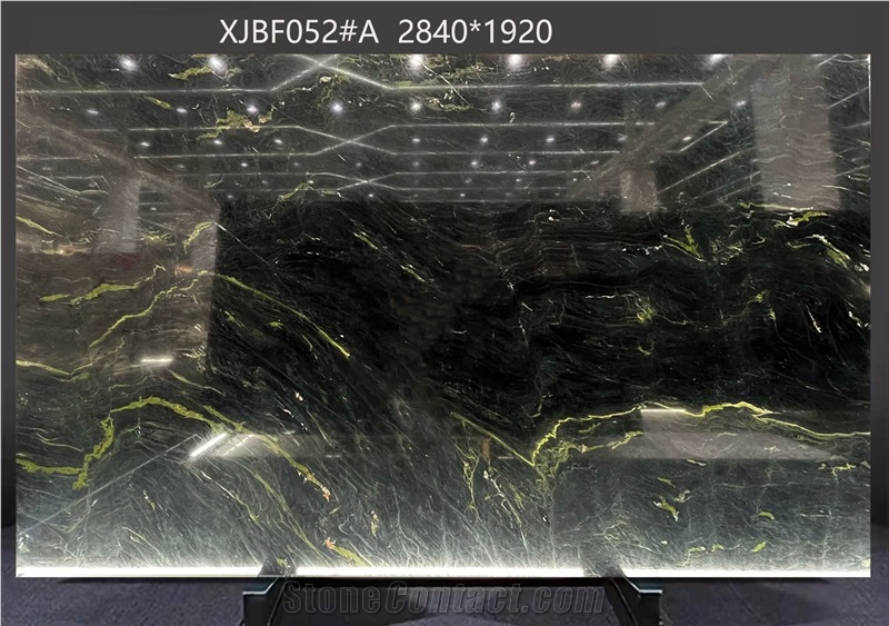 Speranza Granite Tiles Showing Intricate Green Veining