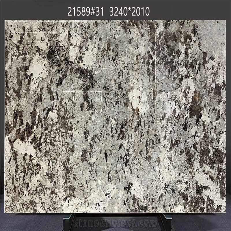 Splendor White Granite Slabs Blended Gray - Brown Hues