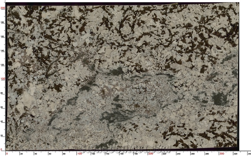 Splendor White Granite Slabs Featuring Layered Color