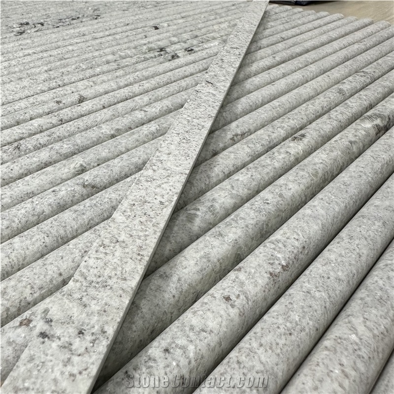 Taj Mahal Quartzite Flute In Stock Natural Veins Border