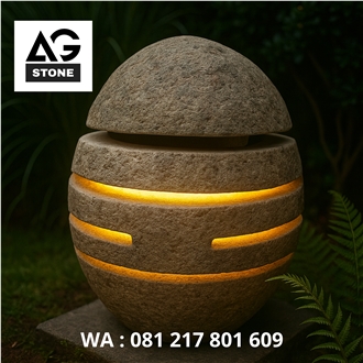 River Stone Garden Lamps Lanterns