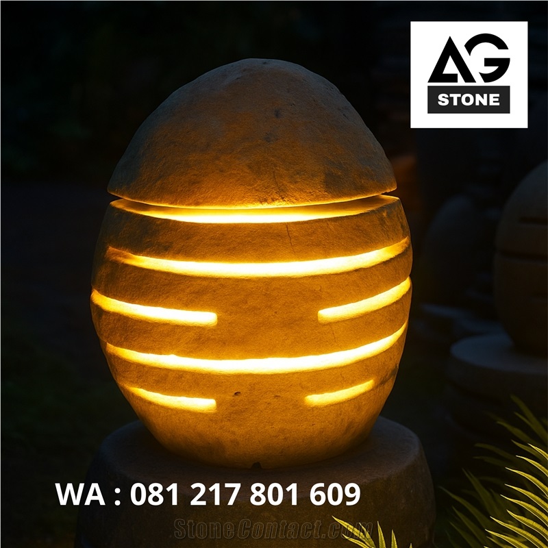 River Stone Garden Lamps Lanterns