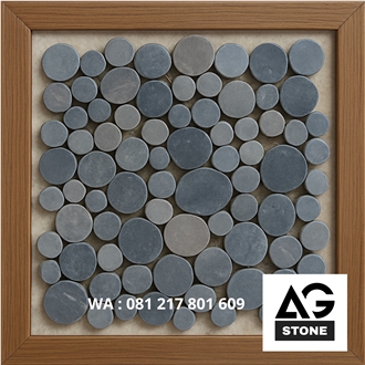 Natural Sliced Pebble Mosaic Tiles