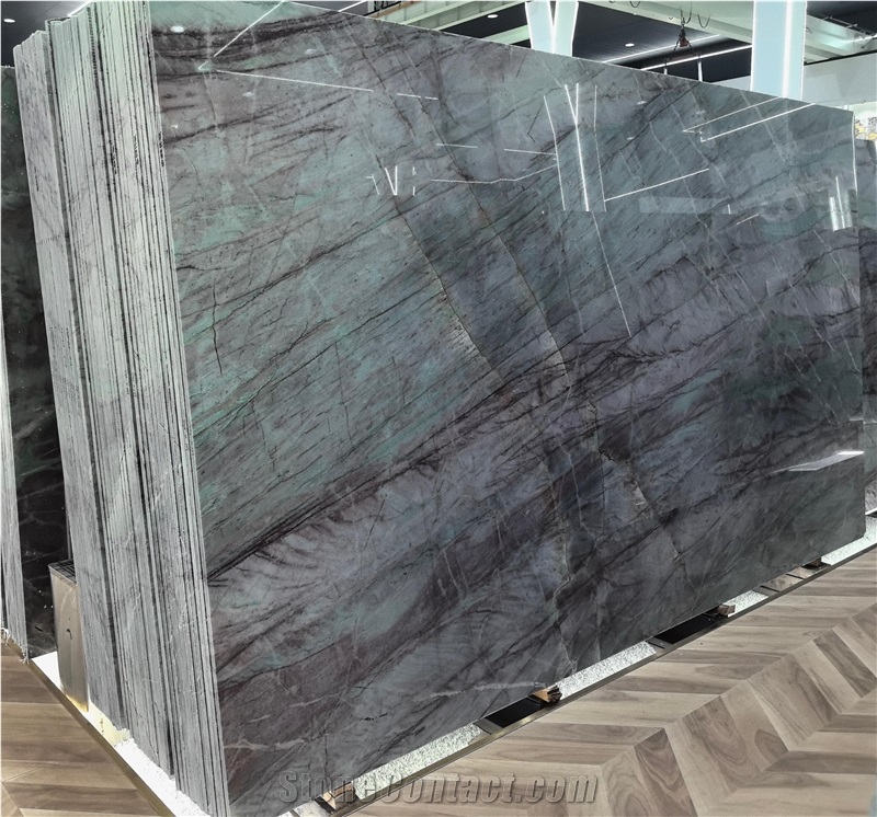 Blue Velvet Quartzite Polished Slabs