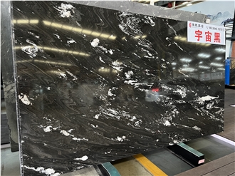 Brazilian Cosmic Black Granite Slabs