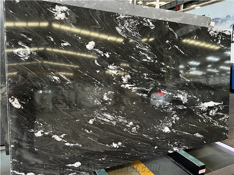 Brazilian Cosmic Black Granite Slabs