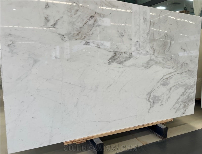 Chinese Jiashi White Marble Slabs Tiles
