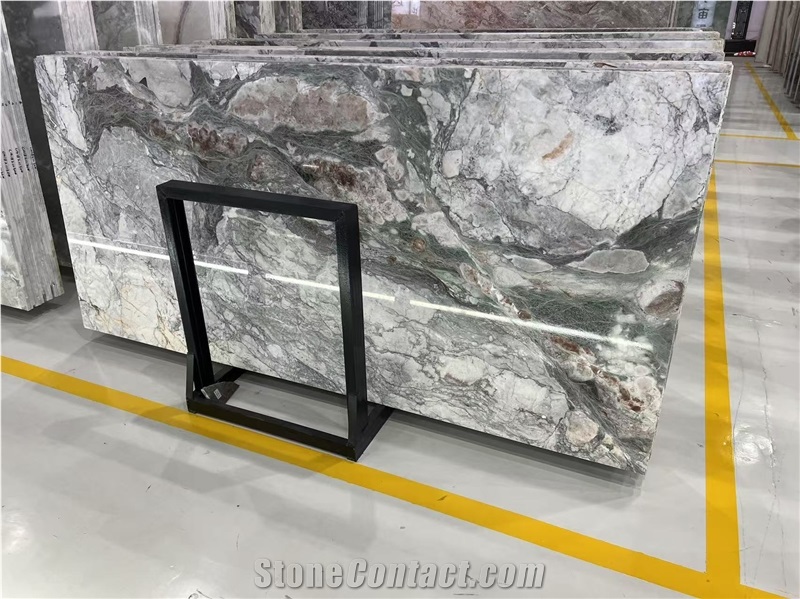 Four Season Pink Marble Slabs Tiles