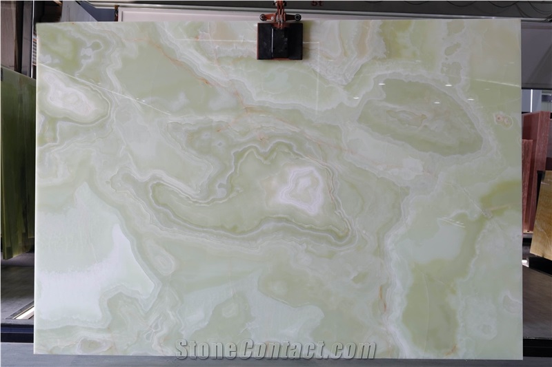 Light Green Onyx Slab Tiles