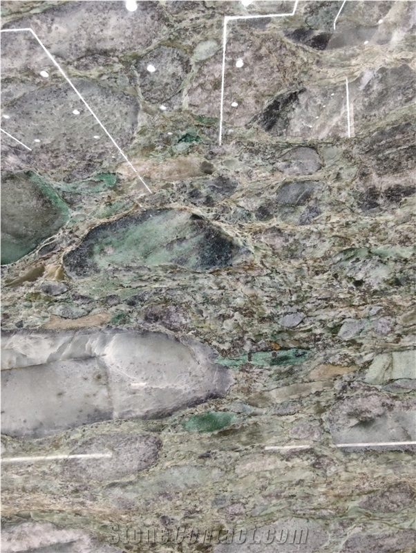 Verde Marinace Green Granite Slabs