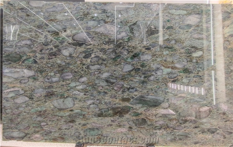 Verde Marinace Green Granite Slabs