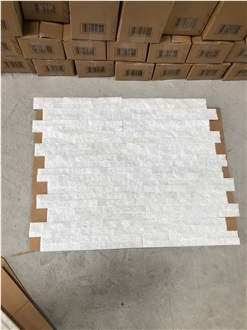 Crystal White Marble Stone Veneer