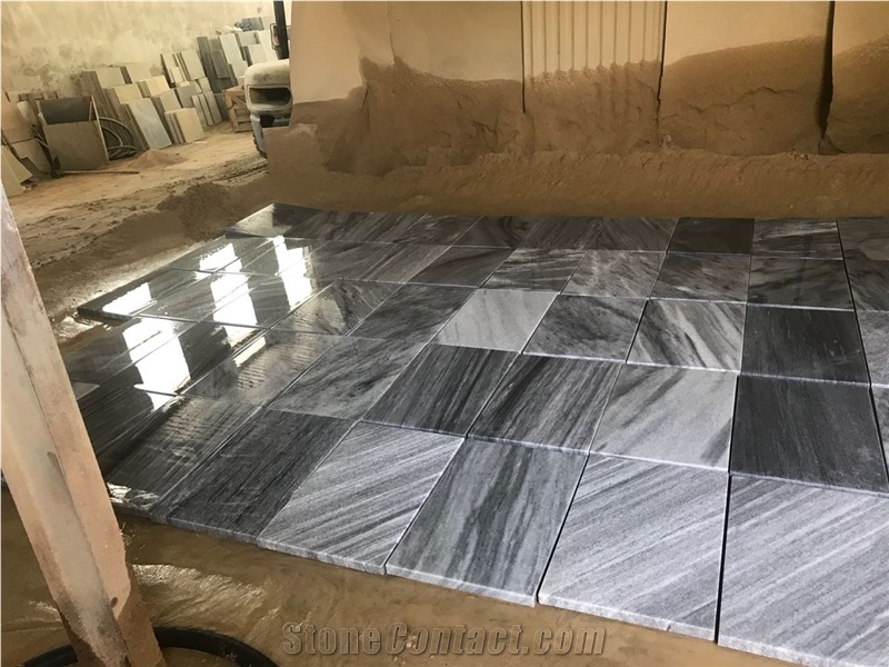 Silver Black Marble Tiles