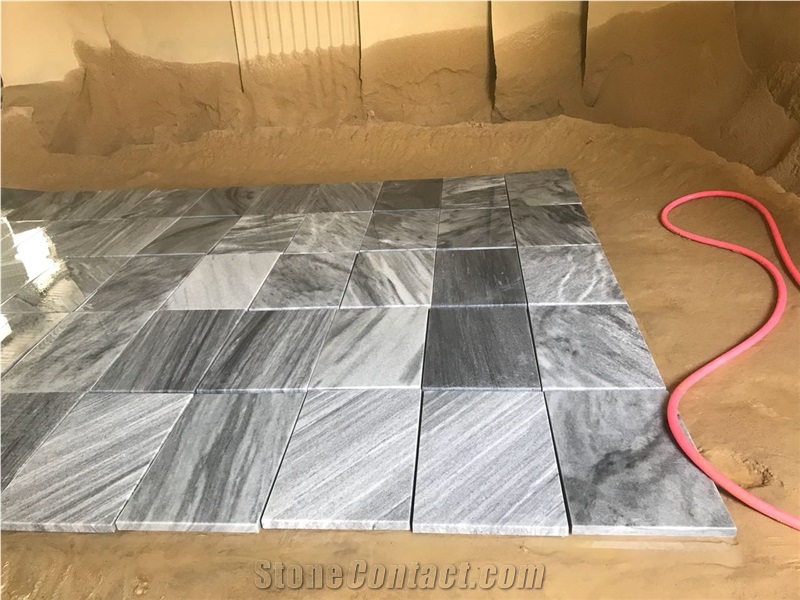 Silver Black Marble Tiles