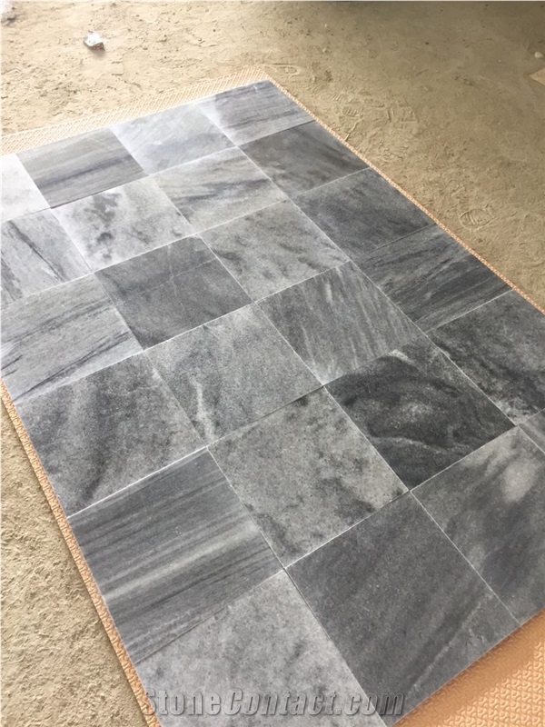 Silver Black Marble Tiles