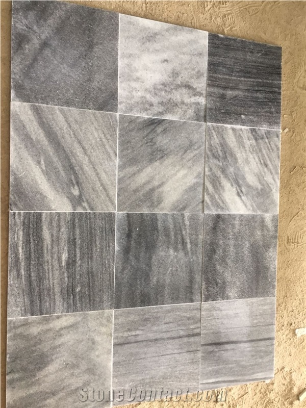 Silver Black Marble Tiles