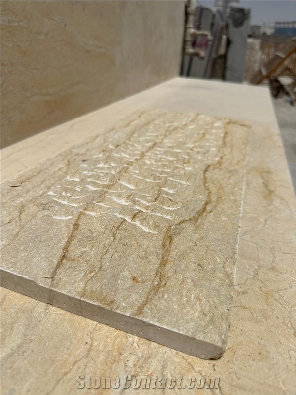 Silvia Egyptian Marble – Split Face Nailed (Chiseled) Tiles