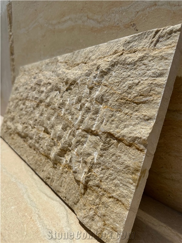 Silvia Egyptian Marble – Split Face Nailed (Chiseled) Tiles
