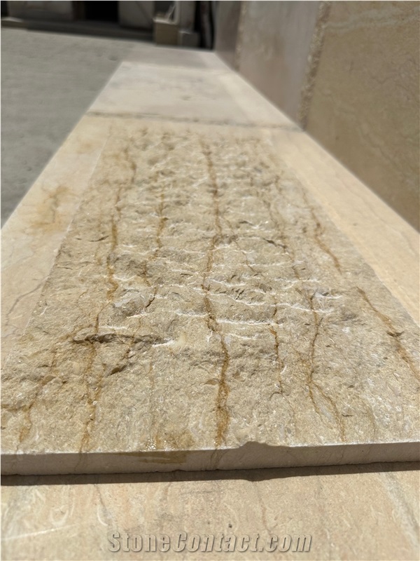 Silvia Egyptian Marble – Split Face Nailed (Chiseled) Tiles