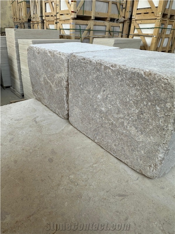 Tumbled Sinai Pearl Egyptian Limestone Cobblestones