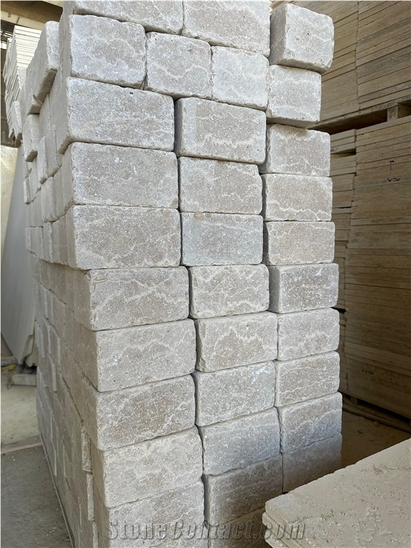 Tumbled Sinai Pearl Egyptian Limestone Cobblestones