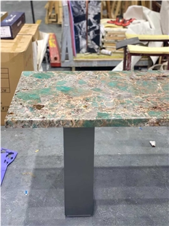 Amazonite Granite Island Kitchen Countertop