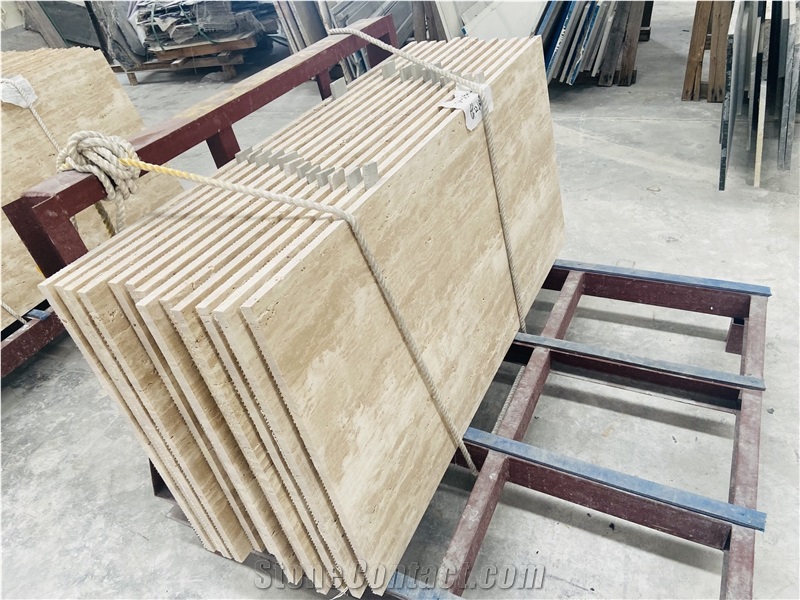 Beige Travertine Tiles 1200×600Mm Matte Finish