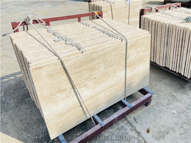 Beige Travertine Tiles 1200×600Mm Matte Finish
