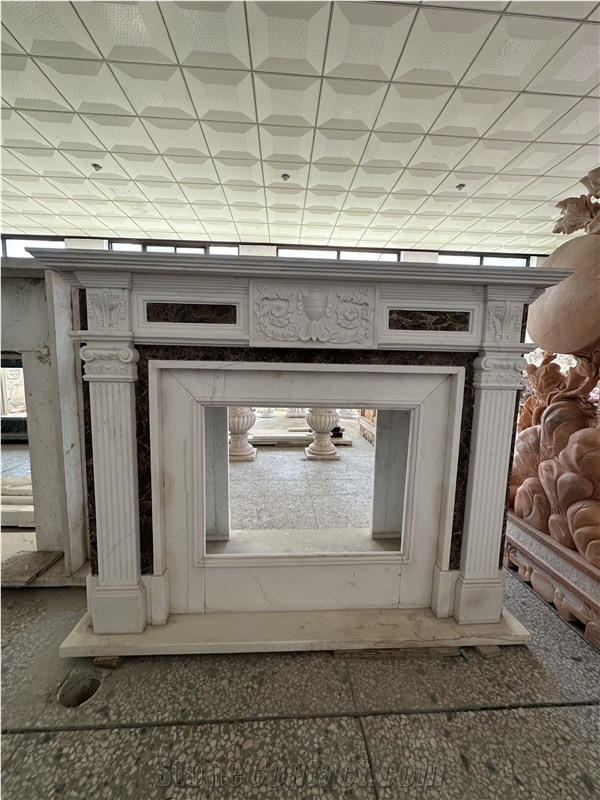Black Marble Fireplace Mantel